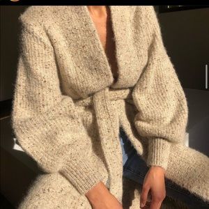 Na Nin vintage wool blend cardigan duster